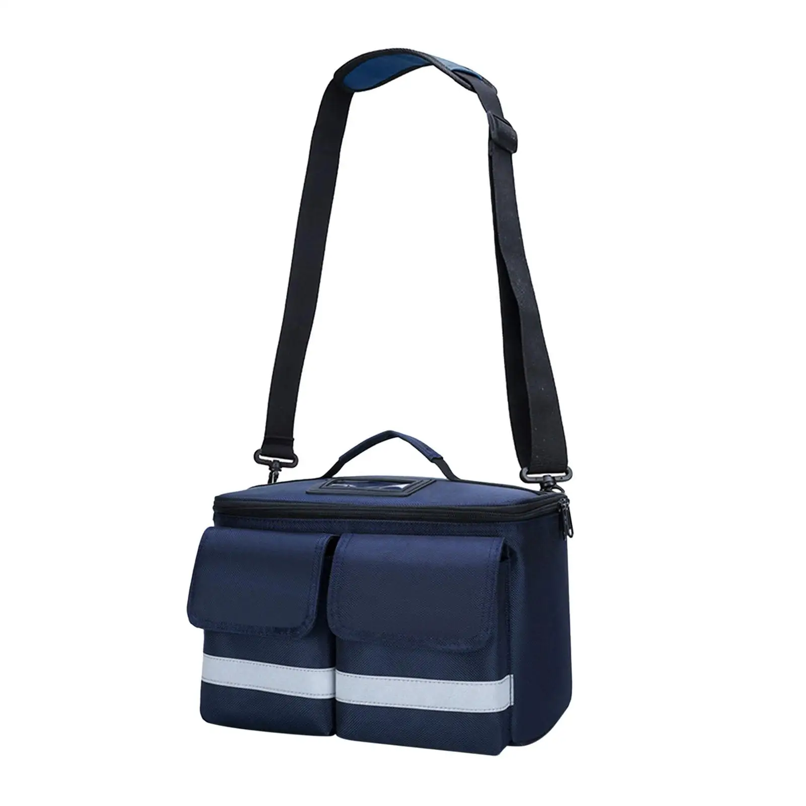 First Aid Kit Bag Empty Storage Pouch First Aid Bag for Hiking Office Travel dark blue