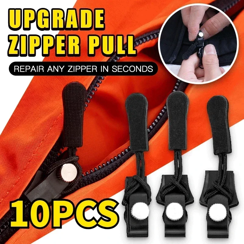 

1/10PCS Instant Zipper Puller Universal Instant Fix Zipper Repair Kit Zip Kit Replacement Zip Slider Sewing Tools Zipper Pull