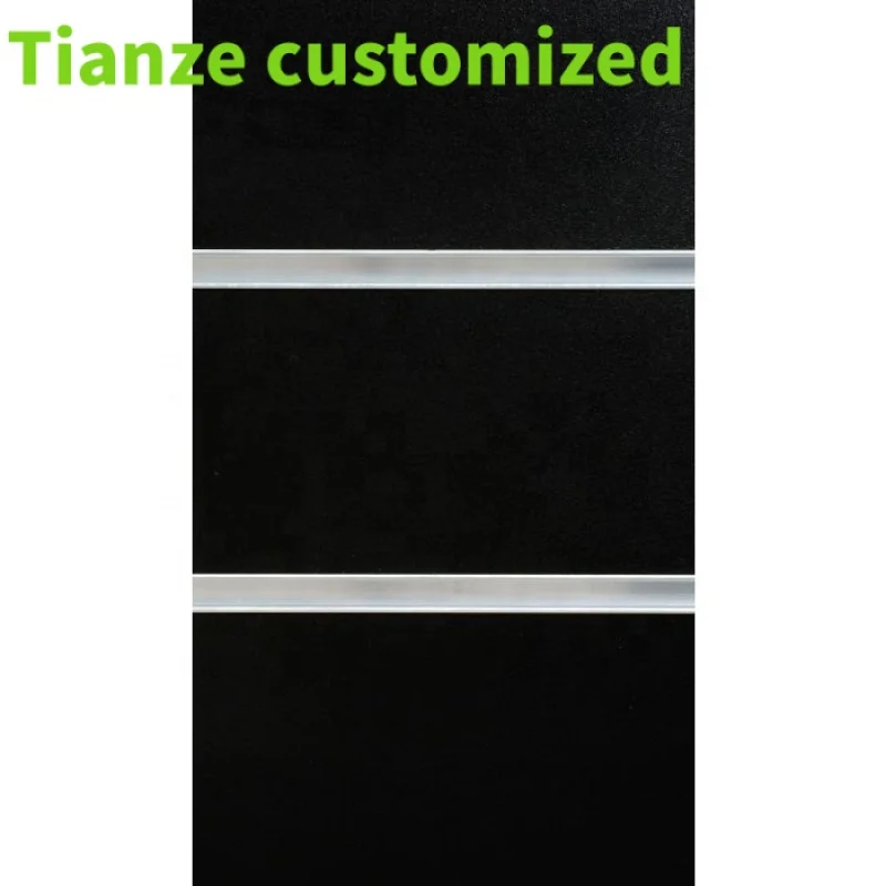 

(customized)8x4 Black Color Slatwall Panels