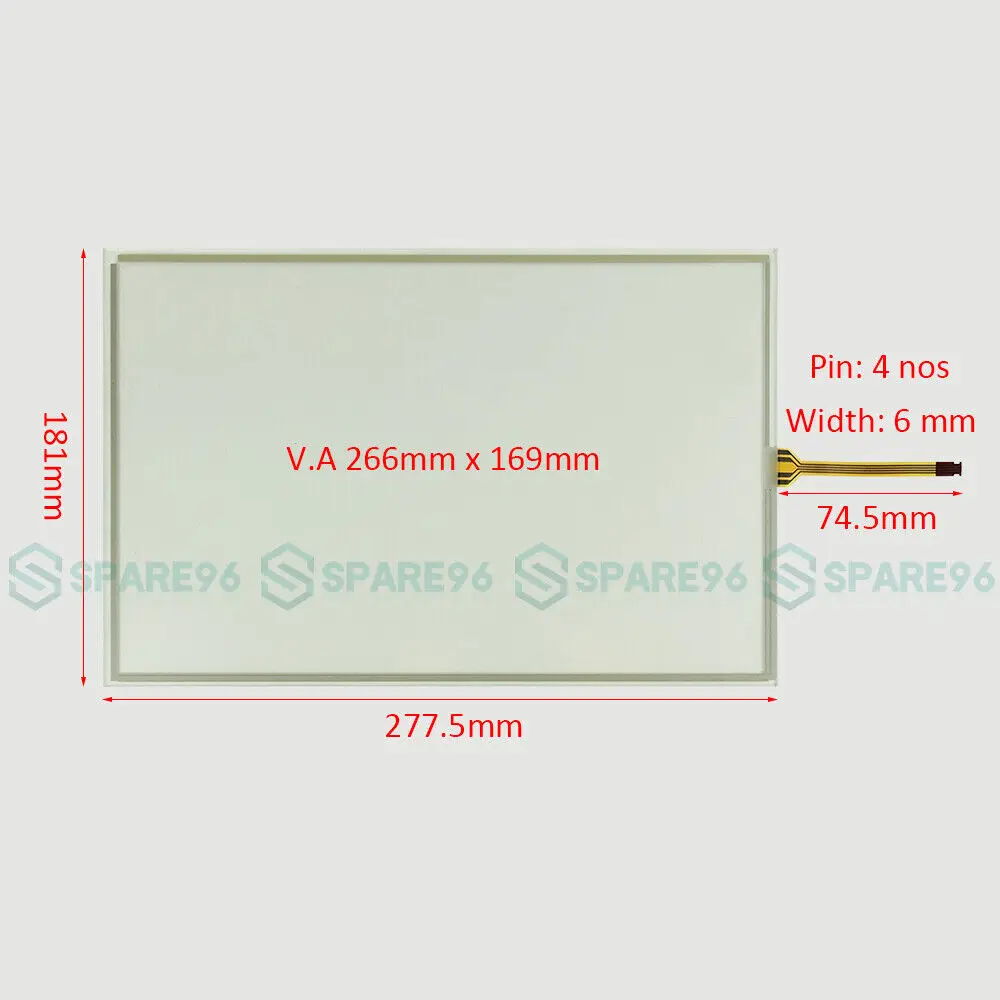 New For 2711P-T12W21D8S PanelView Plus 7 Touchpad glass Panel + protective film