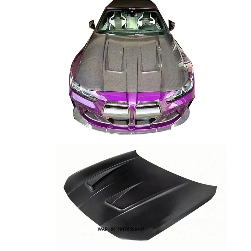 

Высококачественный сухой капот из углеродного волокна для капота G80 M3 G82 M4, крышка двигателя, идеальная посадка