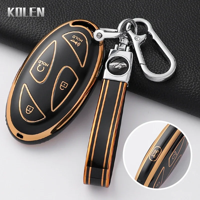 For Hyundai IONIQ 6 New Grand Prix GN7 Kona 5 7 Buttons Fashion TPU Car Remote Key Case Cover Protected Keychain Fob Accessories image 4