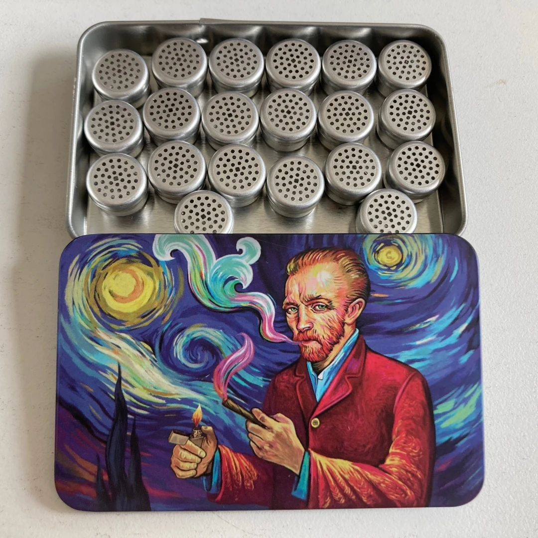 20pcs 15(D)*9(H) mm Dosing Capsule Aluminum pot accessories for Mighty Plenty Crafty Volcano With Van Gogh Colored Tin Box