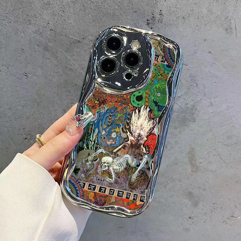 2D Irregular Plated Monster Pa - огляд і ціна Phone Cases Trendy