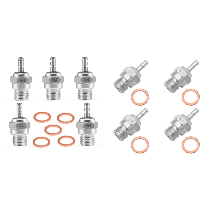 

Hot Glow Plug N4 Spark Nitro Engine Parts Replace OS For HSP HPI Redcat 1/8 1/10 RC Car Truck