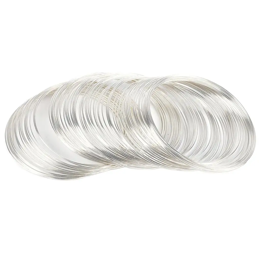 3-4pack 100pcs Steel 0.6mm Crafts Wire Jewelry Making DIY Coil Accessory Golden