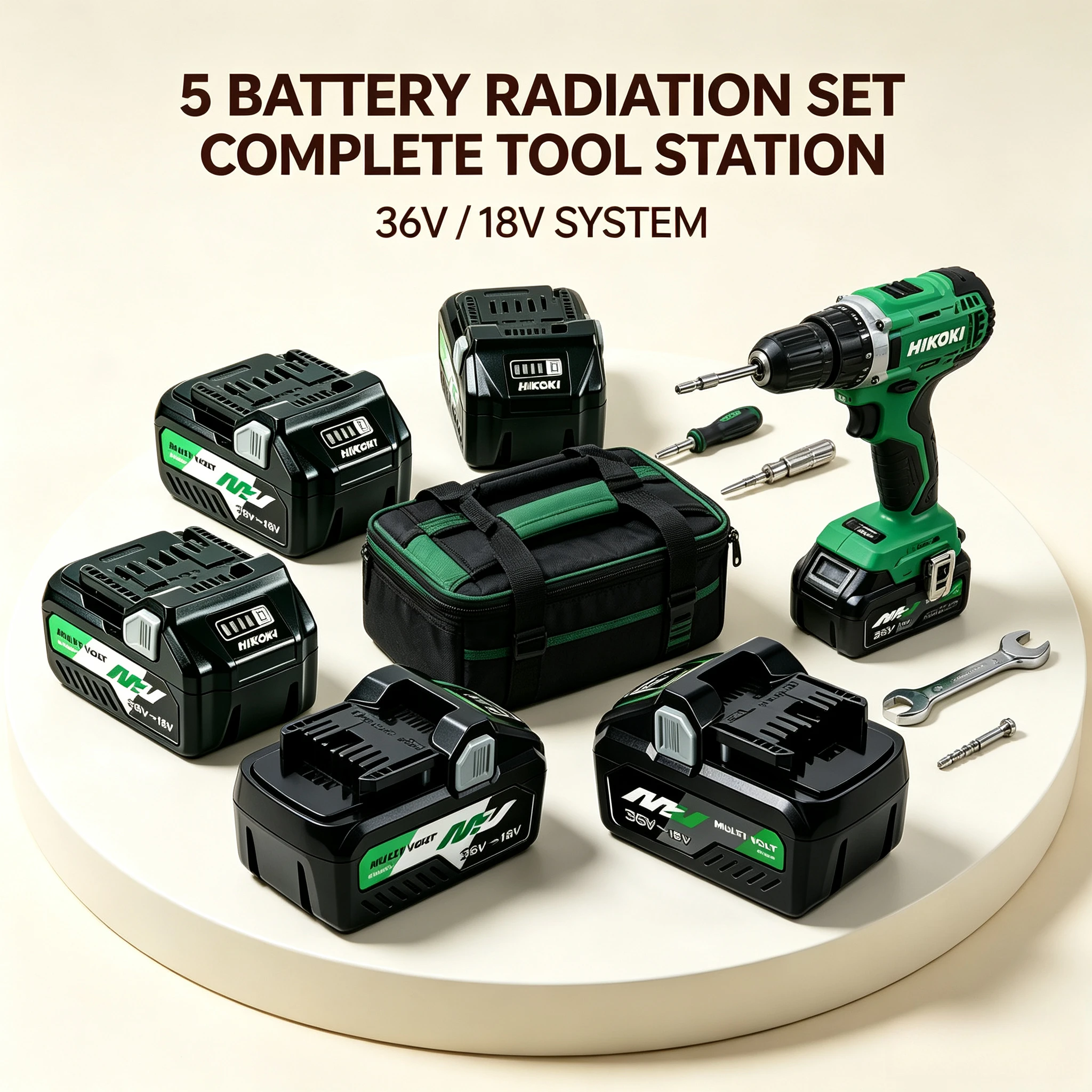 HiKOKI 5.0/8.0Ah 18V/36V BSL36A18 Lithium‑ion Battery,Optimized idle consumption paired with DS18DG for warehouse rack assembly