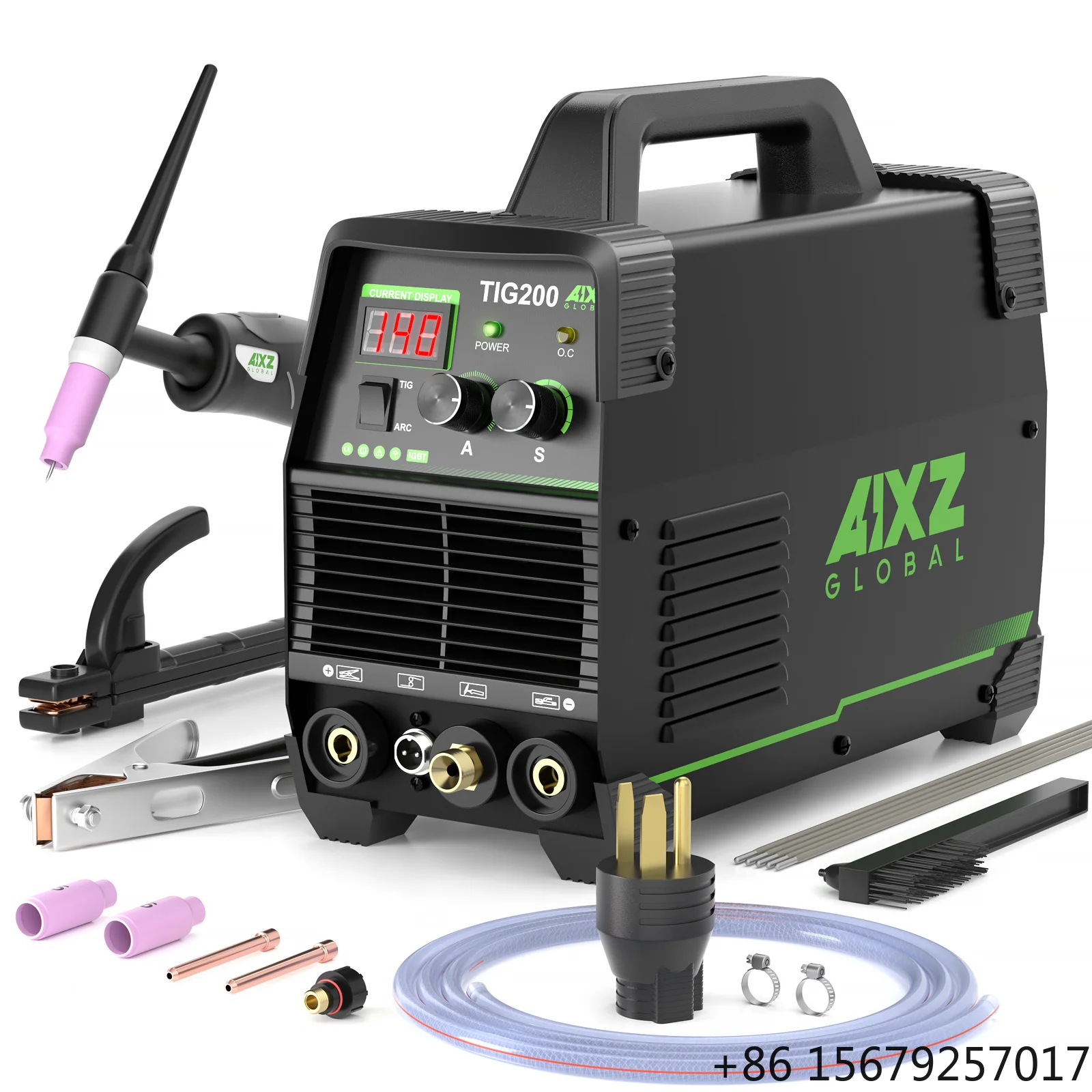 AIXZ TIG200 Igbt 2 in 1 TIG ARC 110/220V DC TIG Dipulse 2T 4T 200A Tig Welding Machine
