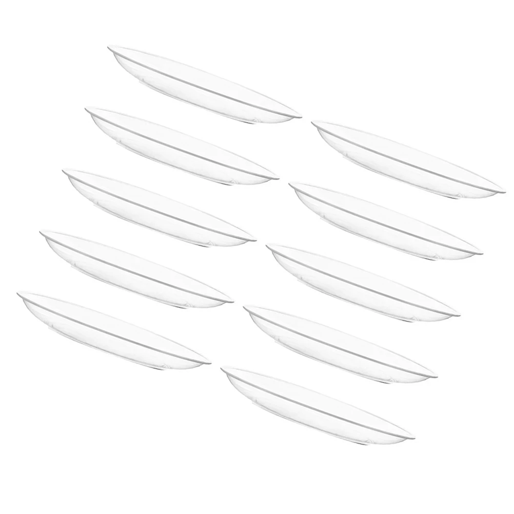 

10Pcs Transparent Fruit Salad Plate Clear Round Serving Platter for Parties Snack Dessert Dishes Home Gatherings Restaurants