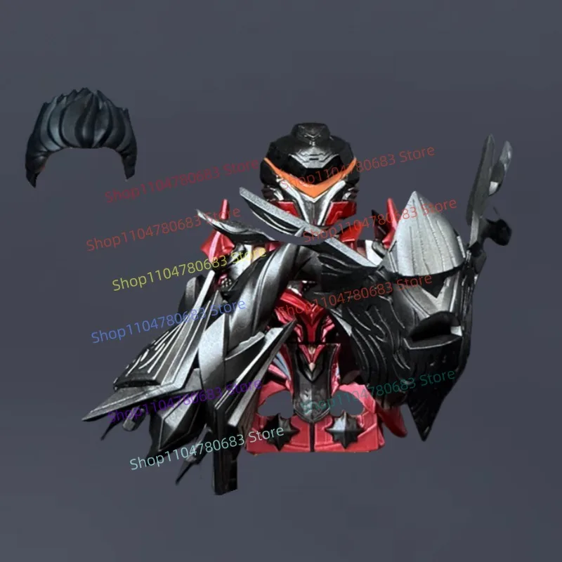 

Строительные блоки MOC, аниме, мультфильм Луо Фэн, мини-кукла, модель в сборе, доспехи, аксессуары, модный игровой орнамент, хобби, игрушки, подарки