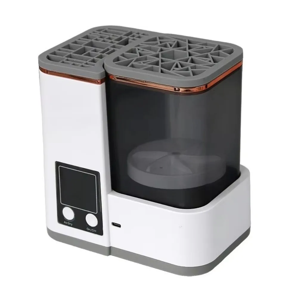 Portable Makeup Brush Cleaning Machine Electric 2 Wash Modes Makeup Brush Dryer Type-C Charging Automatic