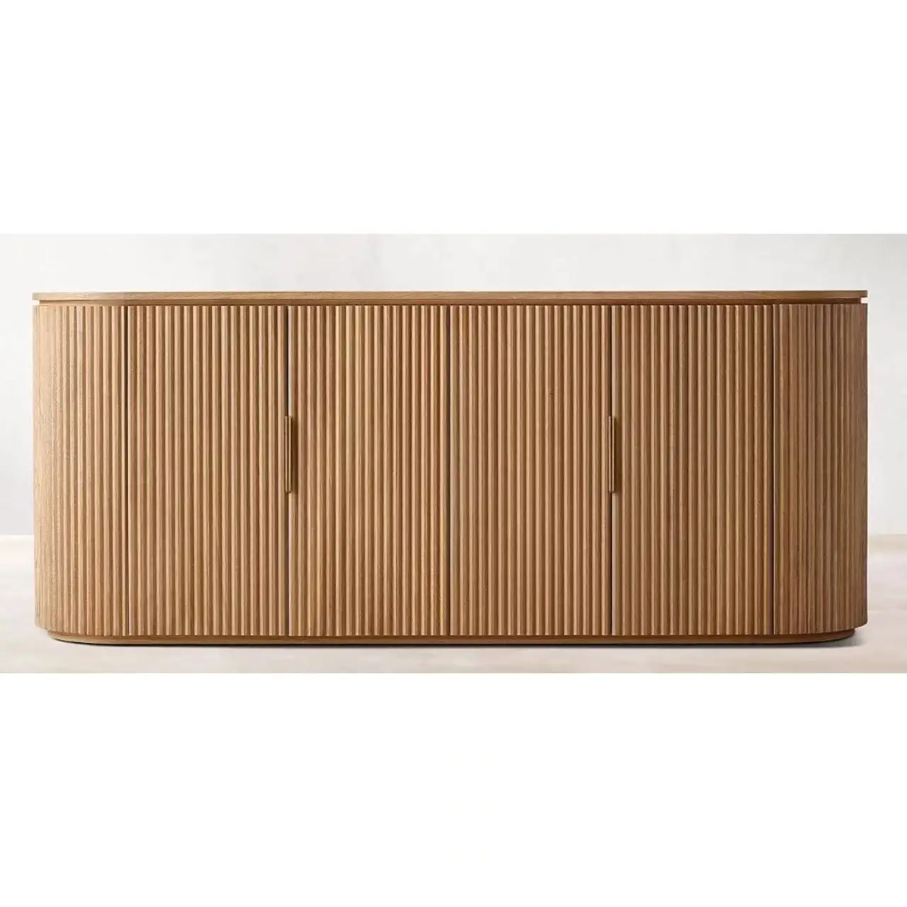 Rh/American Country Solid Wood Cabinet/Byron Panel Side Cabinet 4 Door Media Ca…