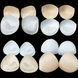 3Pair Lingerie Intimate Accessories Triangle Sponge Push-Up Bras for Women Underwear Pad Removable Chest Insert Breast