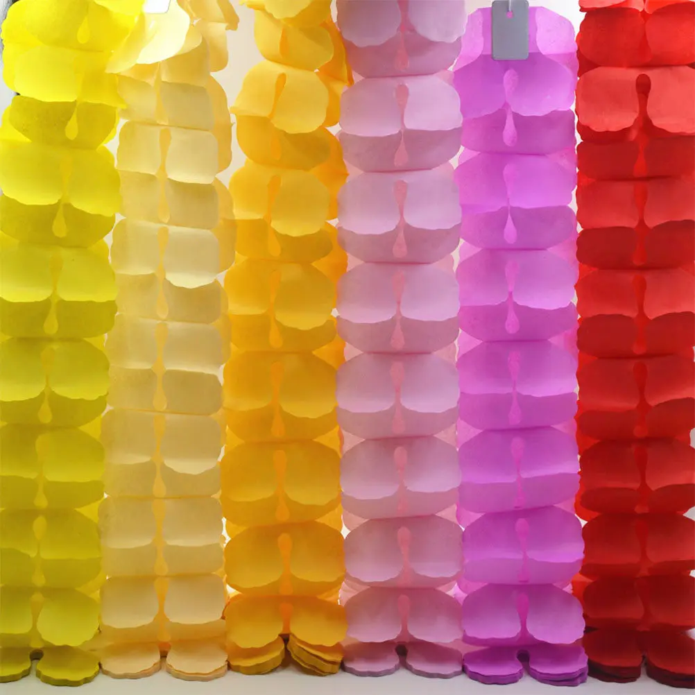 Clover Paper Hanging Garland 6 Sets Wedding Birthday Carnival Ceiling Room Photo Backdrop Decorations