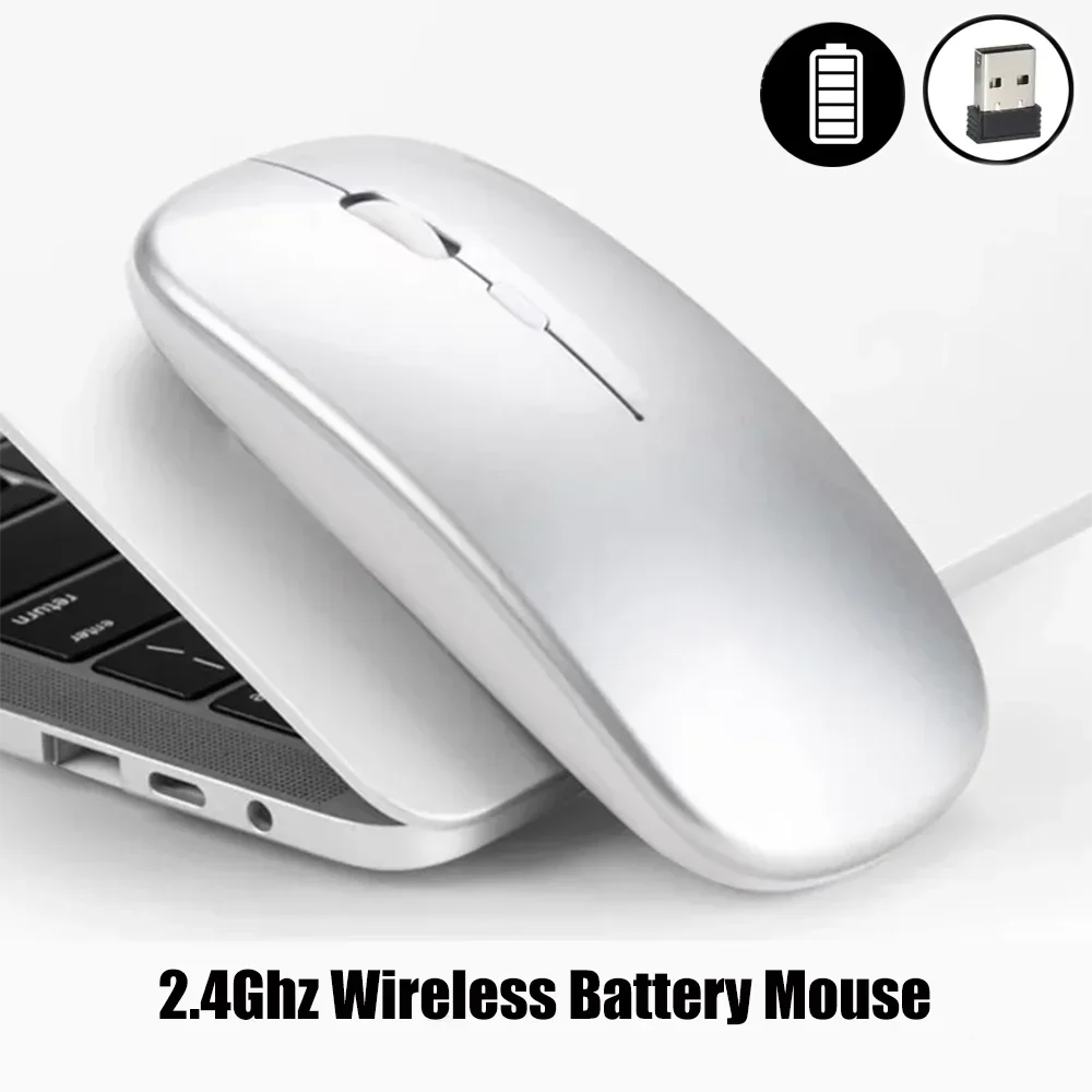 

2.4Ghz Wireless Gaming Mouse Single Mode Battery Mouse With USB Receiver For PC Laptop Notebook Adjustable DPI Home&Office Mice