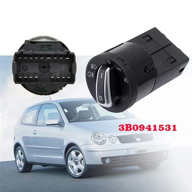 

Headlight Control Switch for Volkswagen 1998-2005 GTI Golf Jetta MK4 4 Passat B5 B5.5 Beetle Euro Replaces# 3BD941531