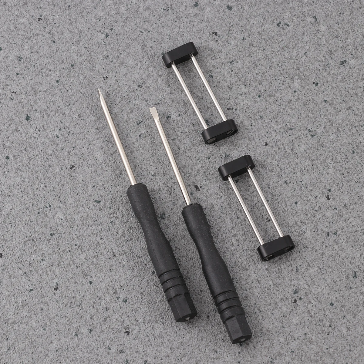 1 set Stainless Steel Watch Strap Connecting Ring Set No Fit Connector For Band Tool Included Black Silver Watch Band
