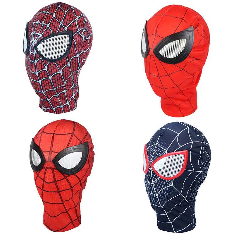 Máscara Facial Completa de Spider-Man para Adultos, Diseño Far From Home, Transpirable, para Halloween, Cosplay, Fiestas, Disfraz Divertido, Accesorio para Transmisiones en Vivo
