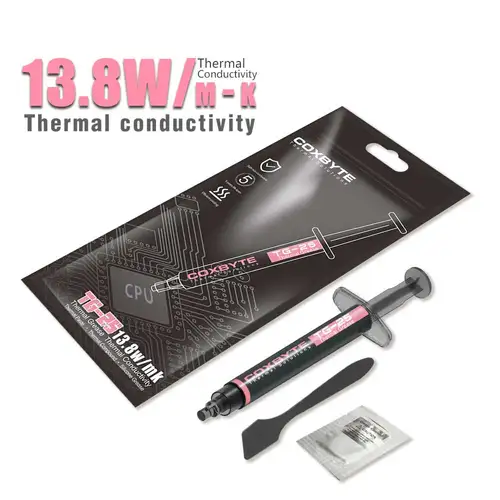 Imagen 2 del producto Coxbyte TG-25 grasa térmica rendimiento pasta de grasa conductora térmica 13,8 W/MK 2g para juegos PC PS4 PS5 CPU GPU refrigeración