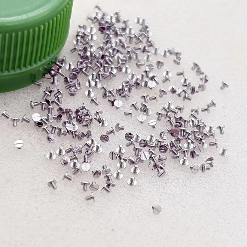 20 /40 /60/ 80/ 100pcs  Watch movement components 7750 movement clamping plate screws silver upper clamp screw swing clamp