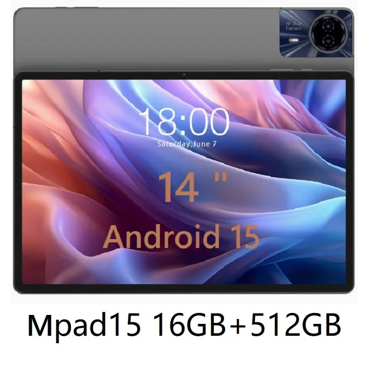 2026 Global Version Super Large Screen 14 inch 2 In 1 Tablet Laptop Android 15 4G Phone Call 16GB+512GB Tablets 14"  5G WiFi FM