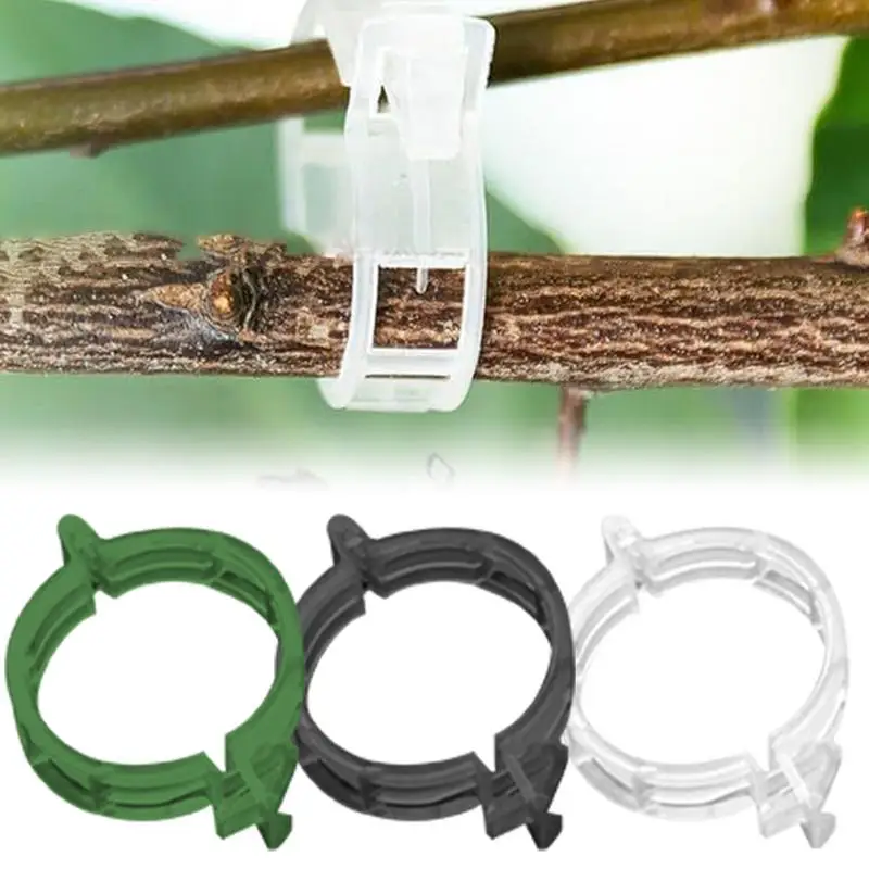 

200pcs Plant Support Clips Reusable Climbing Vegetable Plants Garden Clips Small Vine Support Growth Fixing Clips For Tomatoes