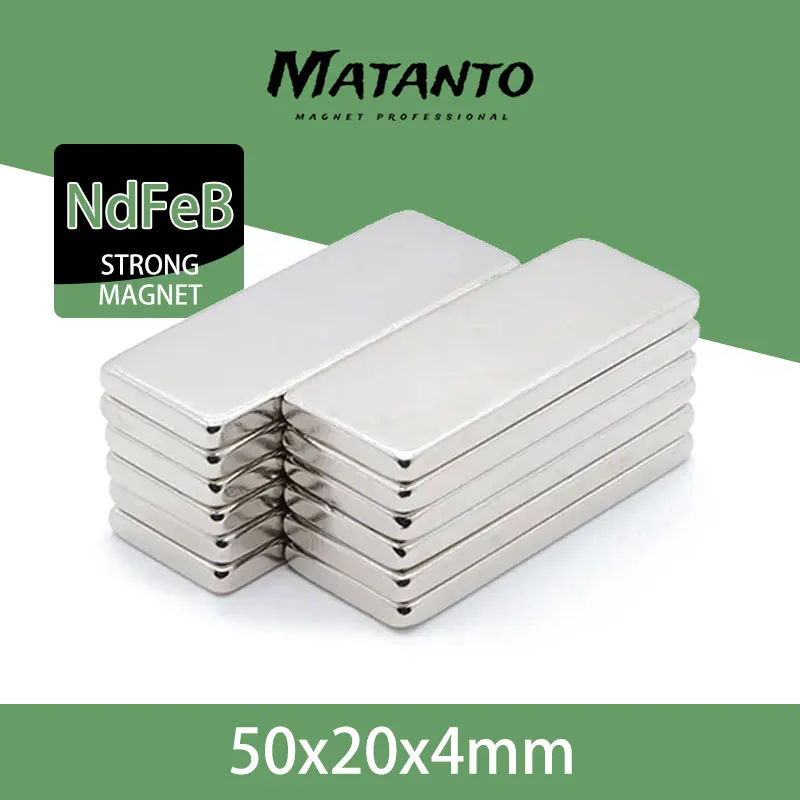 1~15PCS 50x20x4mm N35 Strong Block Bar Fridge Rare Earth Neodymium Magnets 50mm x 20mm x 4mm  Rare Earth Permanent Magnet