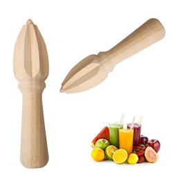Creative Wooden Lemon Squeezer Mini Hand Press Manual Juicer Fruit Orange Juice Extractor Reamer Ten-corner Design Kitchen Tool