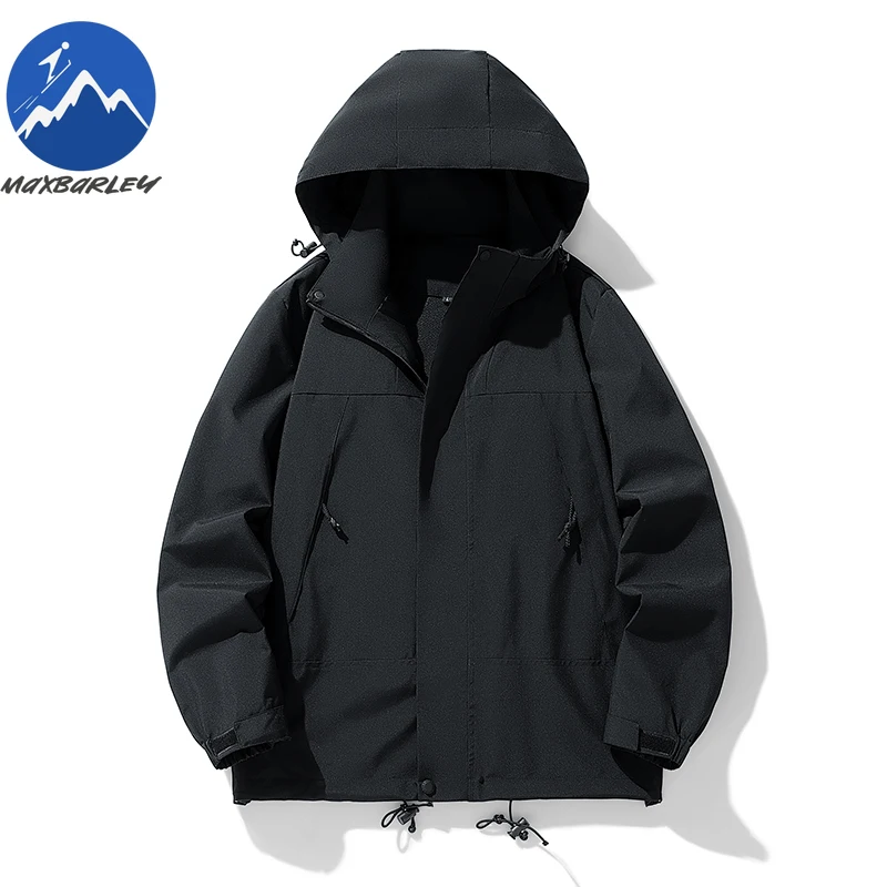 

2026 Men Jacket Breathable Hiking Mountaineering Windproof Coat Casual Camping Waterproof Spring Autumn Men Hooded Windbreaker