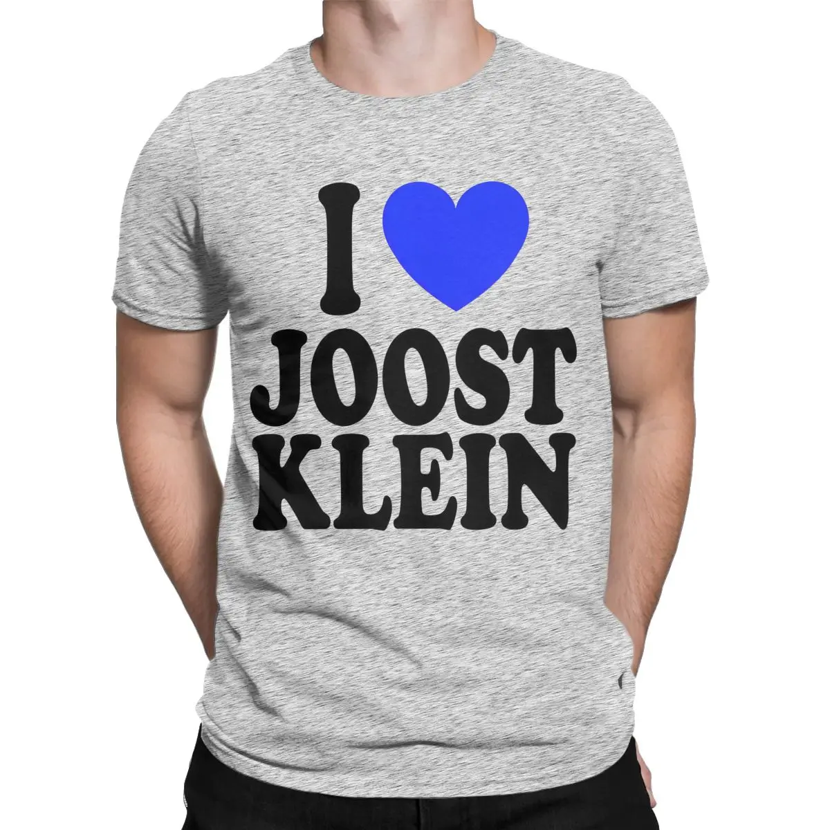 Men's T-Shirt I Love Joost Klein Vintage Pure Cotton Tee Shirt Short Sleeve T Shirts Round Collar Tops Gift Idea