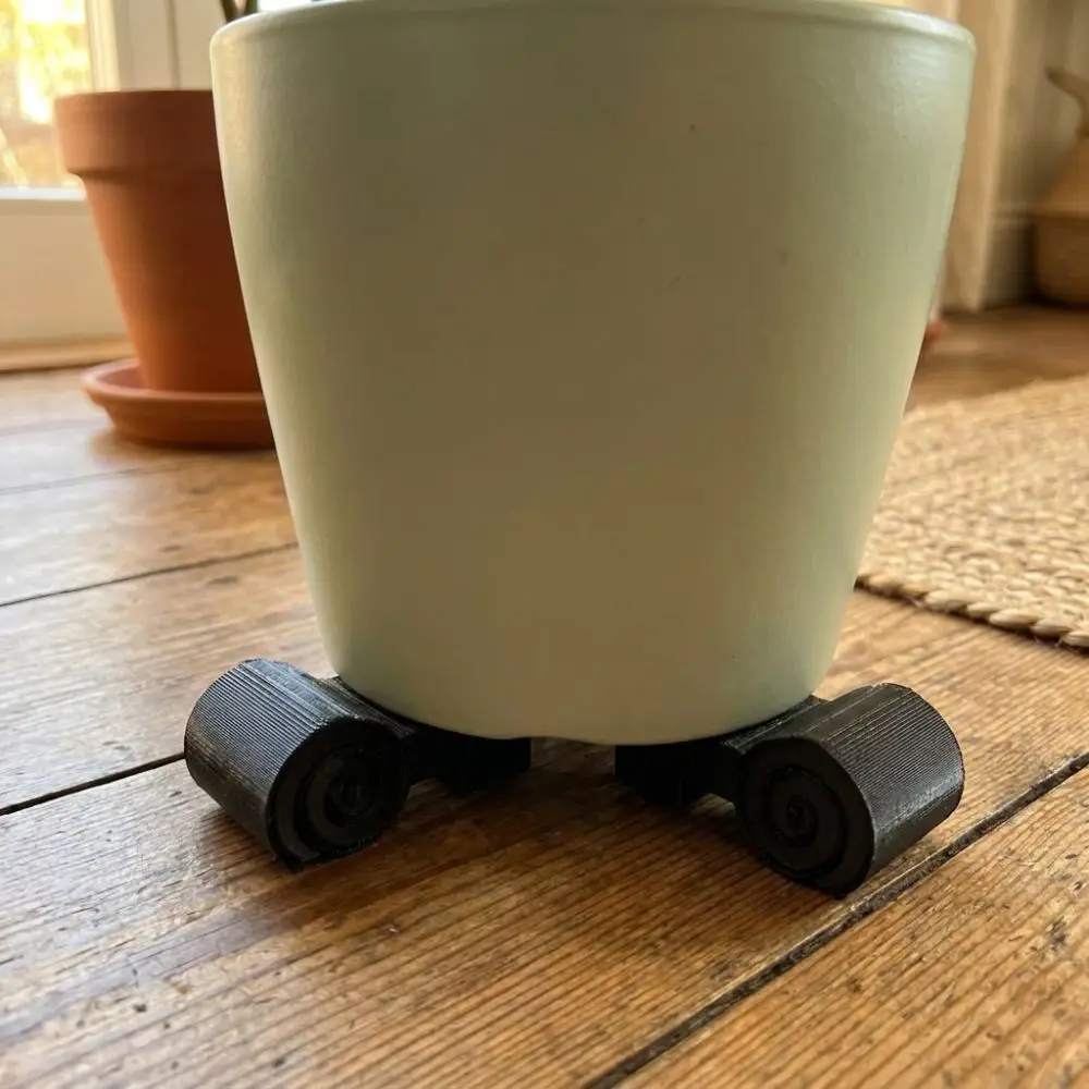 3Pcs 3D Printed Flower Pot Elevator Feet Prevent Root Rot Wear-resistant Mini Cylindrical Plant Pot Risers Fast Drainage