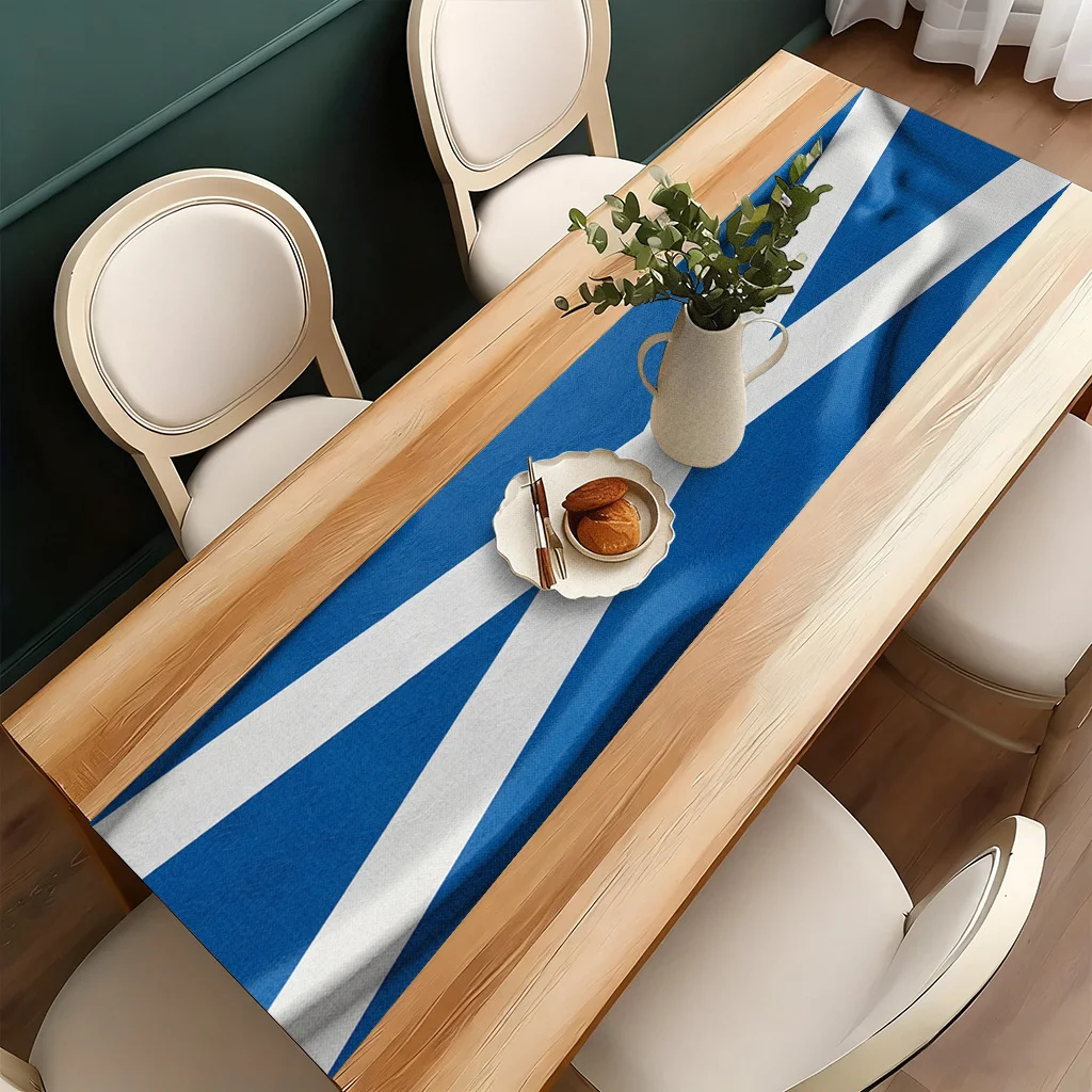 1pc Scottish Flag Table Runner Holiday Party Decorative Cloth for Home Kitchen Dining Office Living Room Coffee Table