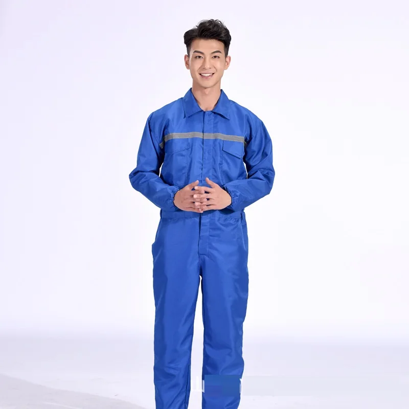 Werkkleding Voor Mannen Reflecterende Werknemer Overall Lange Mouwen Auto Reparatie Stofdicht Werken Overall Arbeidsmarkt Portier Uniformen 4xl