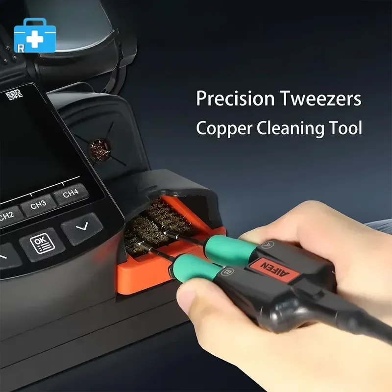 A99HD Precision Tweezers Soldering Station Double-Head Clip-Type Soldering Iron 210/245 Handle Soldering Rework Station