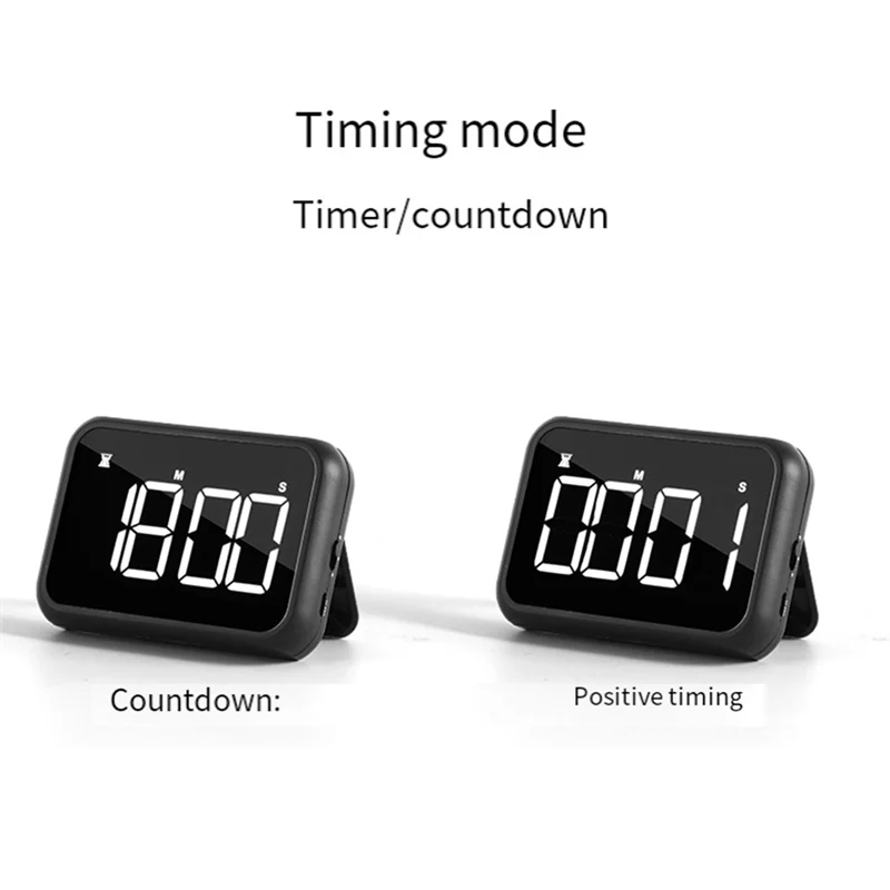 【Superdeals】Timer For Kids, Kitchen Timers, Digital Timer For Cooking, Magnetic Countdown Timer For Exercise, Study, Oven Black