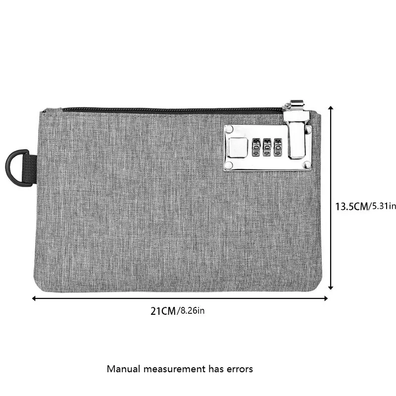 Men's Card with Lock Pocket Clutch, Men's Lockable Money Bag, Coin Wallet, Cash Passport, Credit Card Storage, Cash Bag