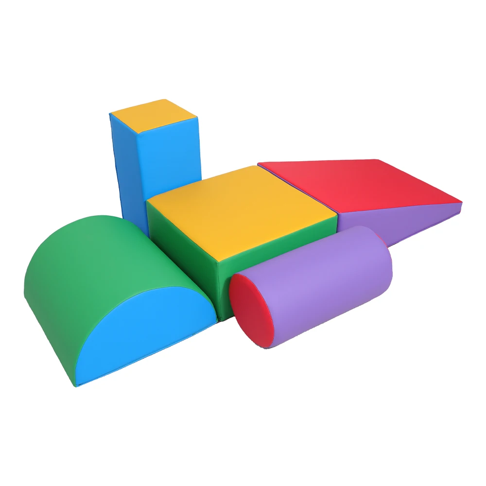 Bloco de escalada macio colorido infantil, equipamento de construção espuma, terno interior