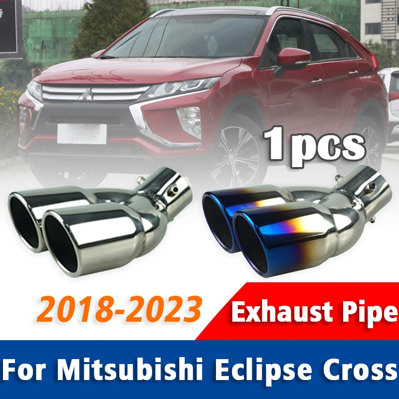 

1 шт. для Mitsubishi Eclipse Cross 2018-2023, глушитель выхлопной трубы из нержавеющей стали, глушитель выхлопной трубы, глушитель, наконечник, задний хвостовик автомобиля