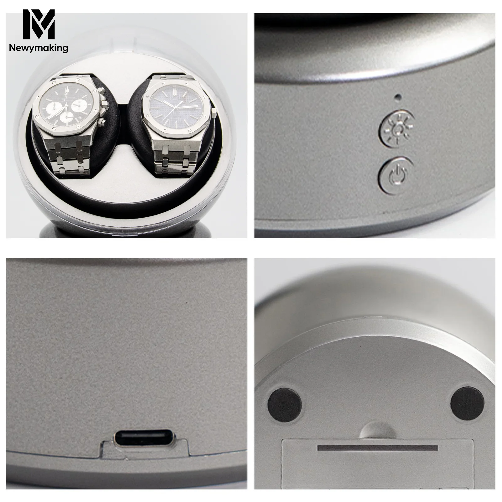 Dubbele horlogeopwinder voor a - Watch Winder Automatic Dual Watch Box recensie en prijs