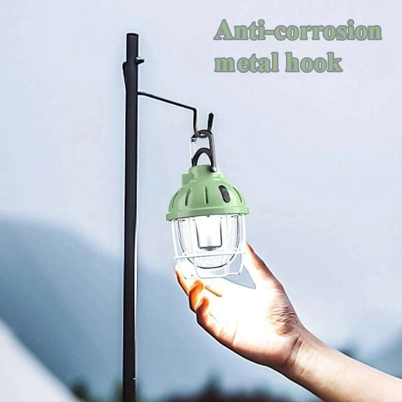 

Outdoor camping portable TYPE-C rechargeable led light Camp retro atmosphere hanging light camping light tent light Outdoor camp