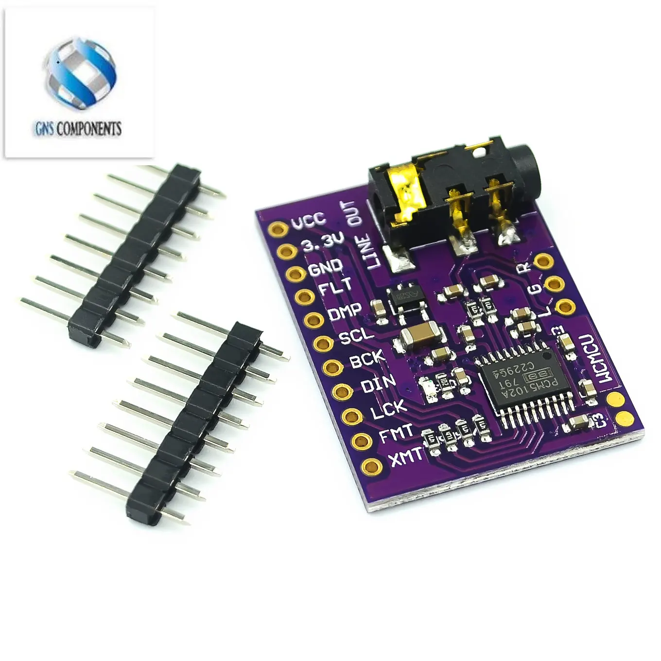 Interface I2S PCM5102A DAC Decoder GY-PCM5102 I2S Player Module For Raspberry Pi pHAT Format Board Digital PCM5102 Audio Board