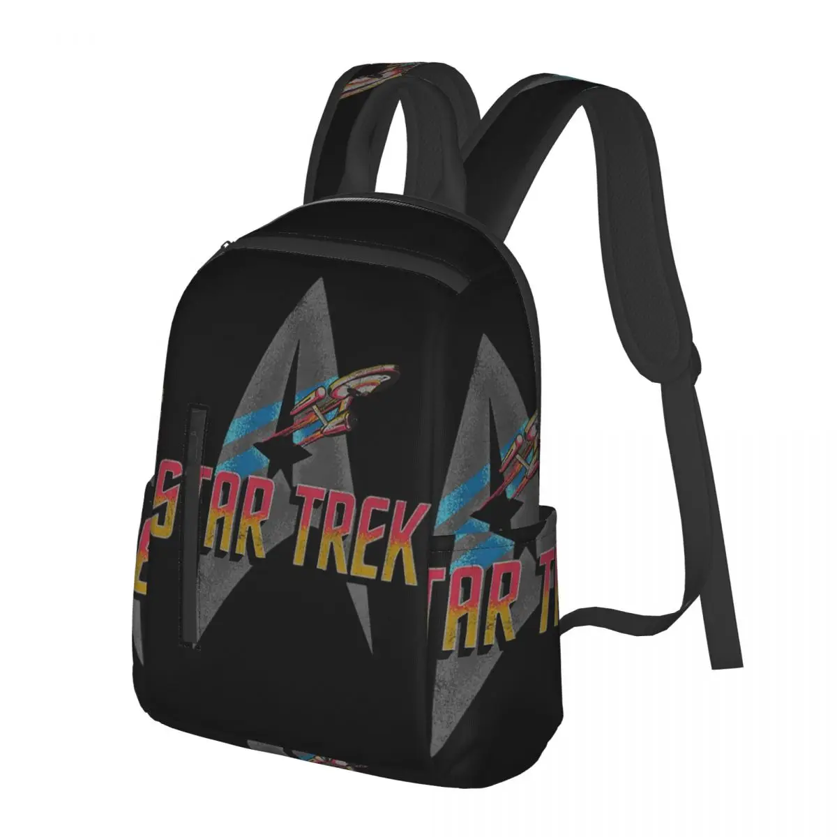Star Treks Science Fiction TV Series Student Backpack School Bag Hiking Travel Daypack for Fashion Bookbag Shoulder Bags