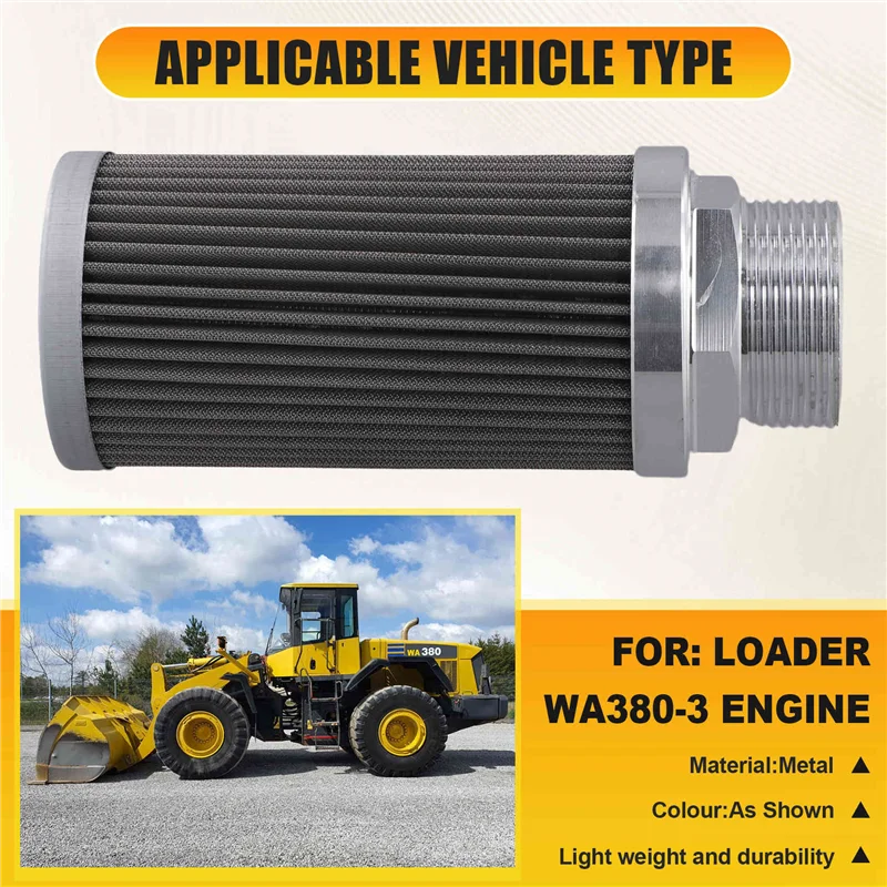 

Forklift Hydraulic Filter Oil Filter Stainless Steel 419-15-14650 For Komatsu Wa380-3 Loader Oil Inlet Filter-A54R