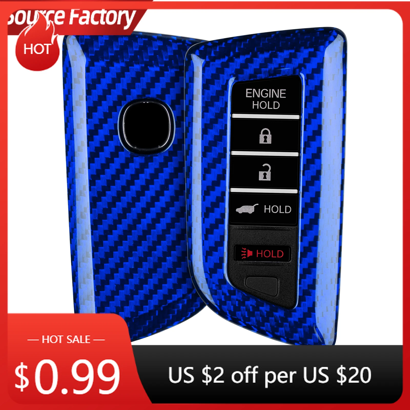 

Car Stickers Key Fob Cover Fits Acura MDX 2025 5Buttons Accessories,Carbon Fiber Key Case with Keychain Fits Acura RDX RLX