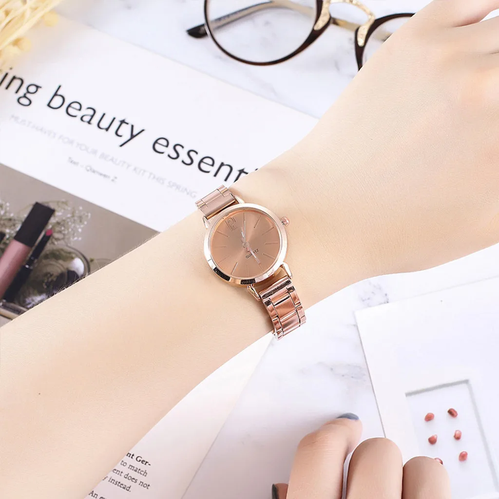 

Fashion Women Casual Watch Luxury Analog Quartz Wristwatch High Quality Diamond Date Stainless Steel Women Watches