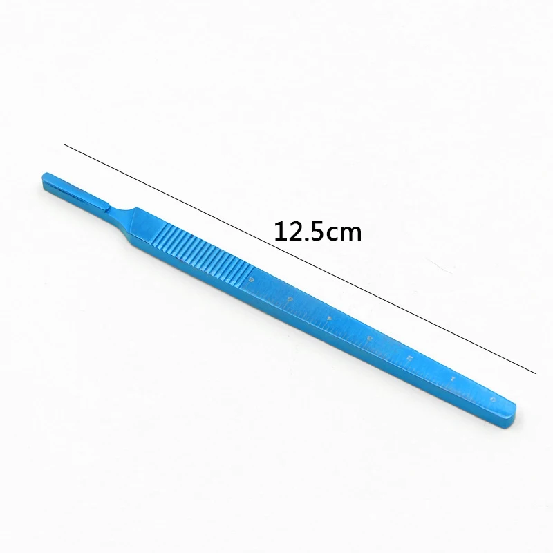 Medical stainless steel knife handle 3/4 cutting double eyelid blade utility knife mobile phone film repair tool