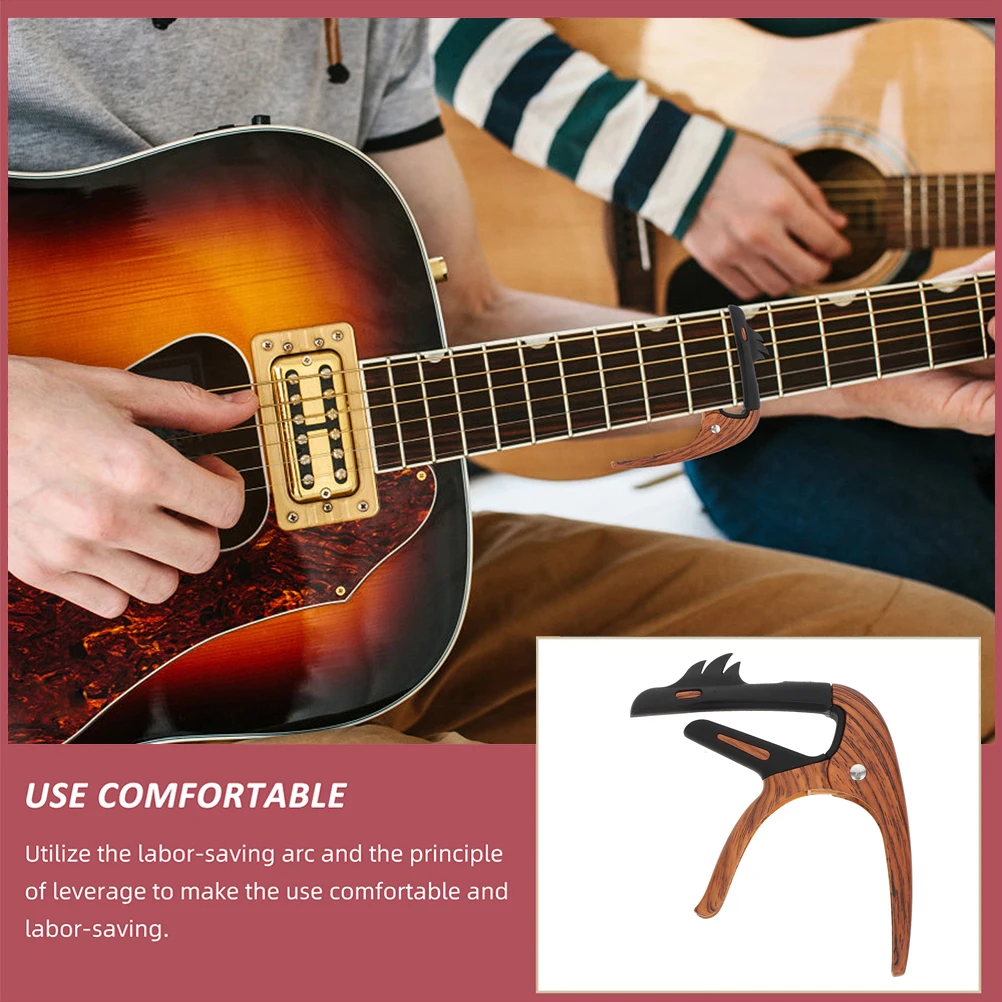

Professional Capo For Acoustic Electric Guitar Ukulele Zinc Alloy Lightweight Durable Tone Modified Clamp Portable Tuning Pitch