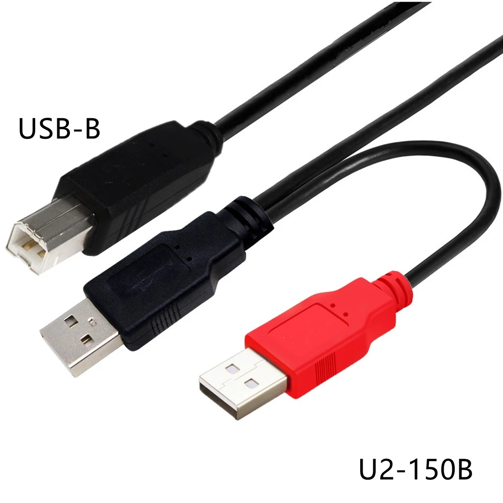 2 in 1 USB 2.0 Double A Type 2A Male to Mini Micro 5 Pin Type-C Y Cable For Mobile Hard Disk Drive HDD Date Cable Portable Wire