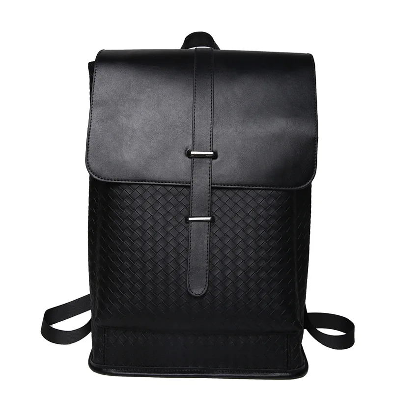 Mochila de gran capacidad para hombre, estilo coreano de negocios, diseño de moda, cuaderno de viaje Negro, Bolsa Escolar informal para estudiantes,