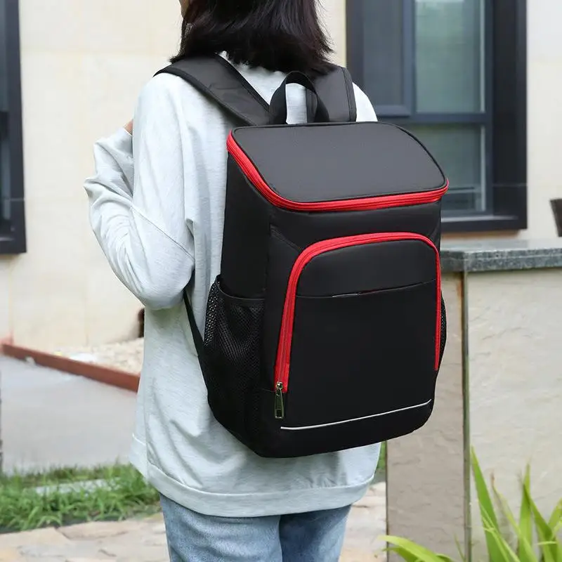 Bolsa Térmica Aislada para Picnic al Aire Libre de Gran Capacidad, Nevera Portátil para Cerveza, Mochila Térmica Impermeable de Tela Oxford, Equipo para Barbacoa